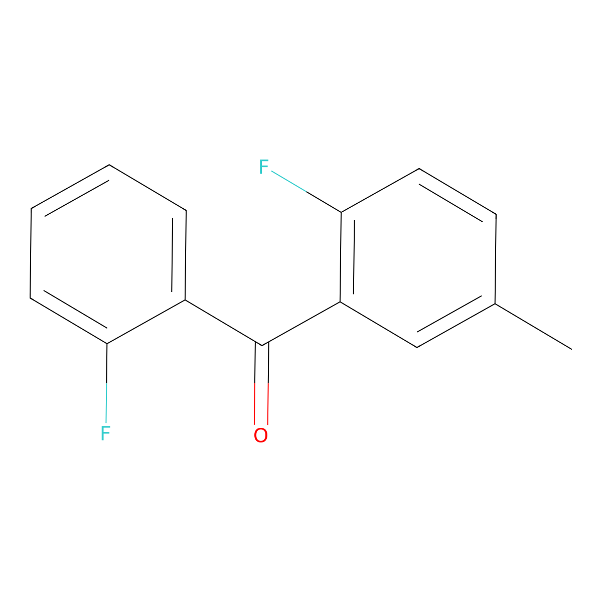 Methanone, (2-fluoro-5-methylphenyl)(2-fluorophenyl)- molecular structure, CAS 59396-48-4
