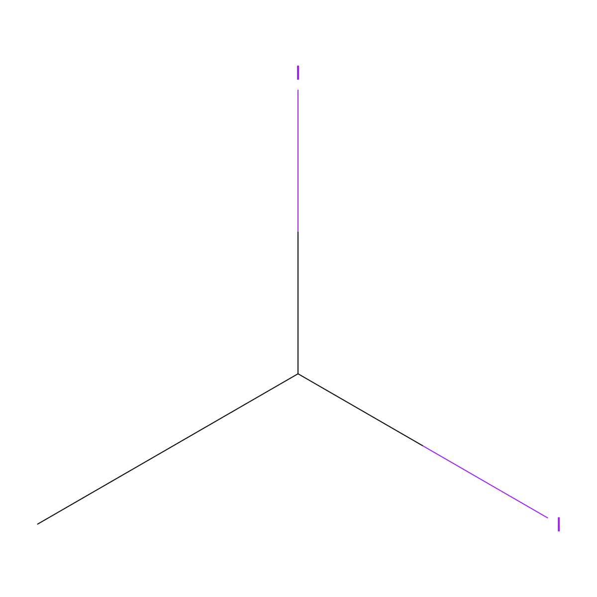 Diiodoethane molecular structure, CAS 594-02-5