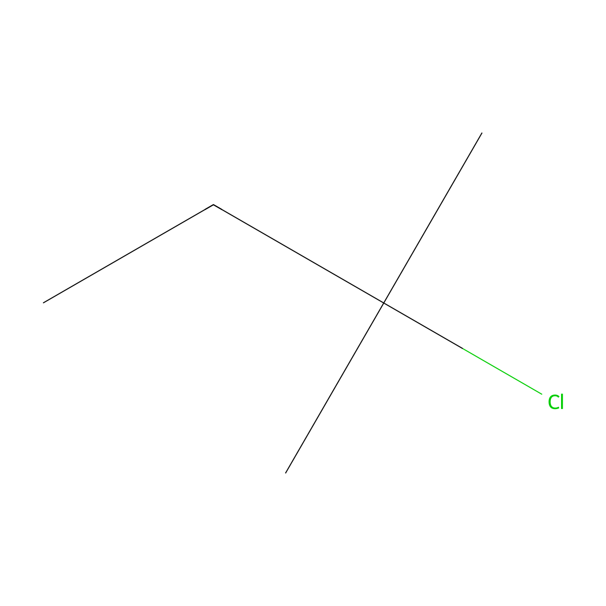 Butane, 2-chloro-2-methyl- molecular structure, CAS 594-36-5