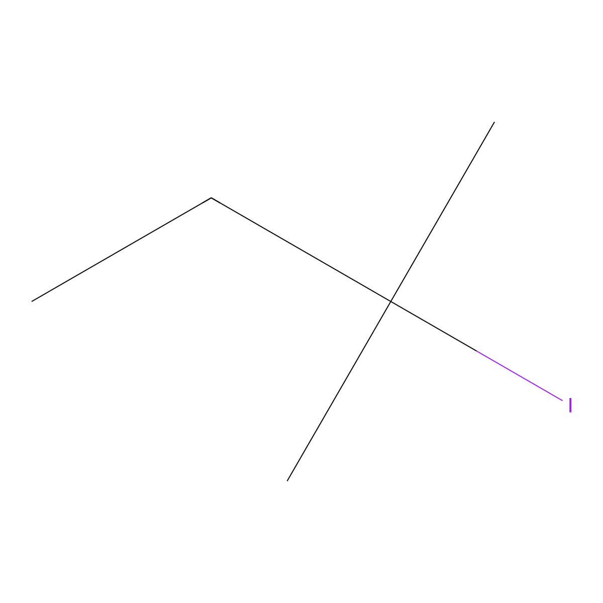 2-Iodo-2-methylbutane molecular structure, CAS 594-38-7