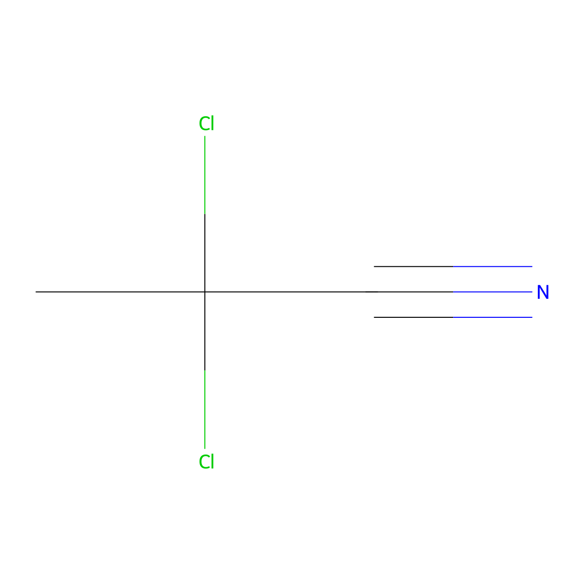 2,2-Dichloropropanenitrile molecular structure, CAS 594-40-1