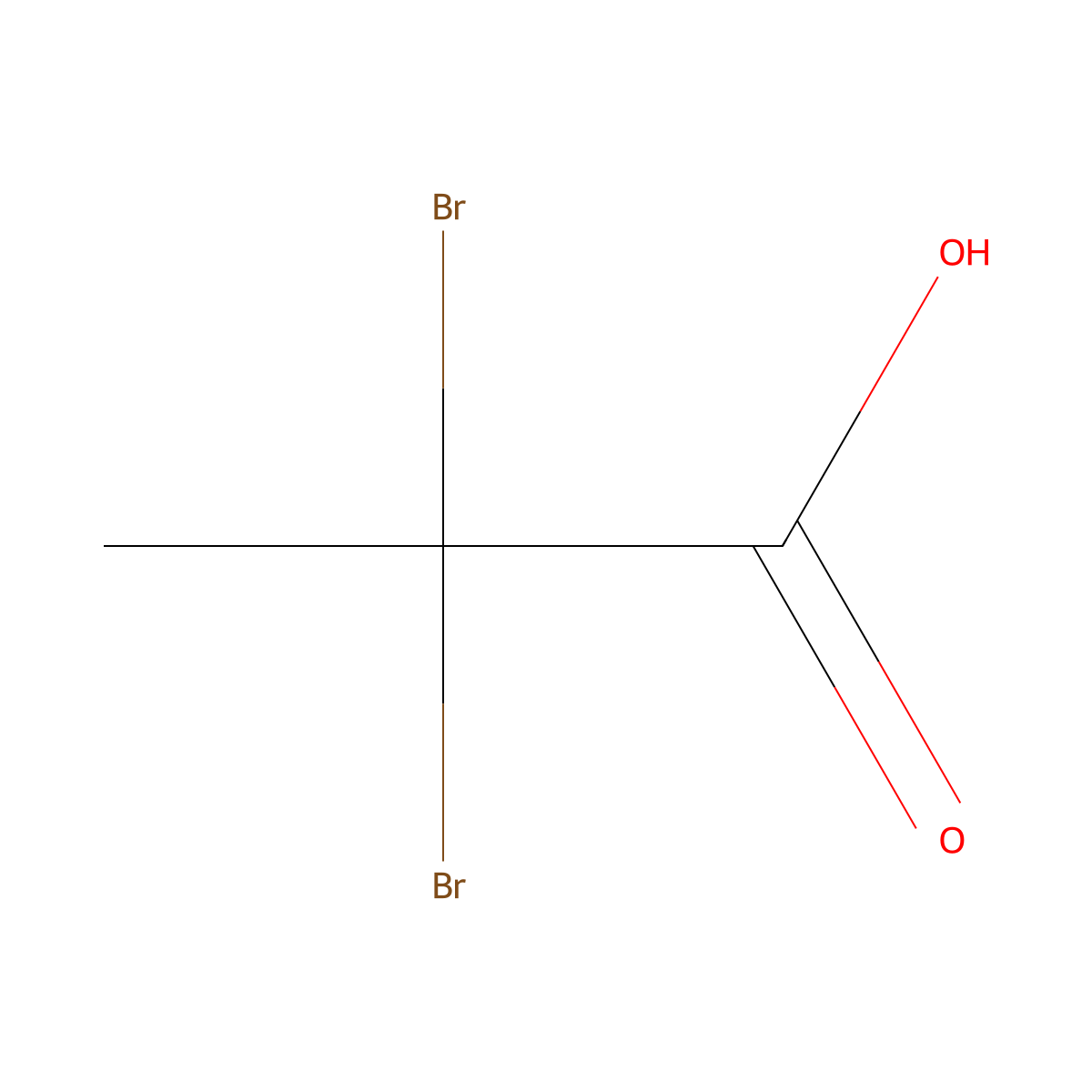 2,2-Dibromopropanoic acid molecular structure, CAS 594-48-9