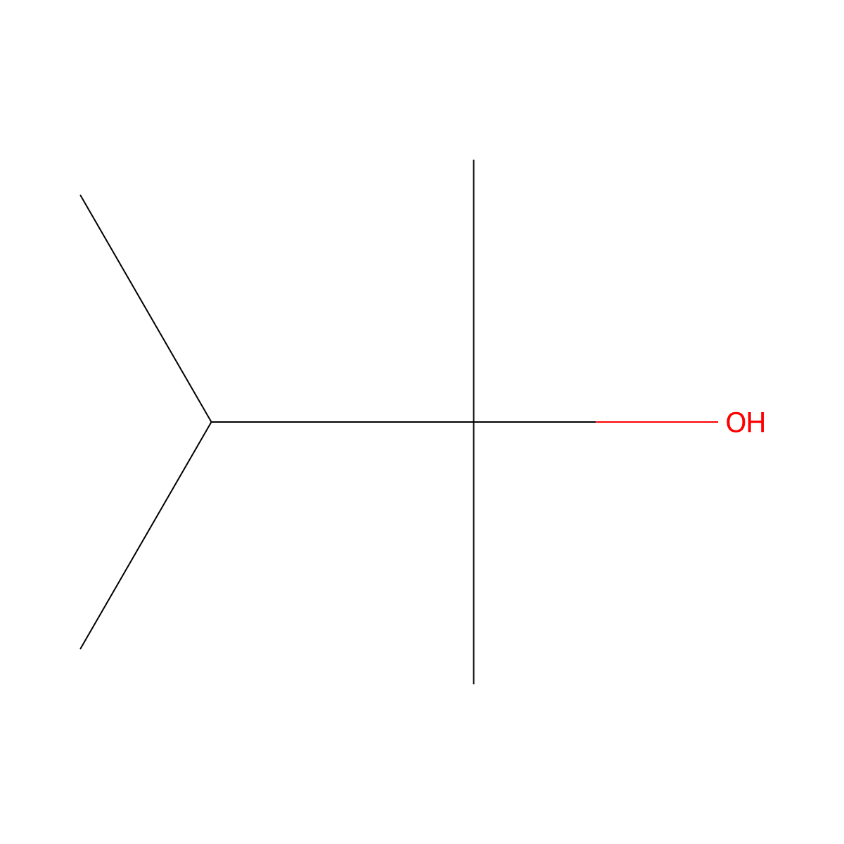 2,3-Dimethyl-2-butanol molecular structure, CAS 594-60-5