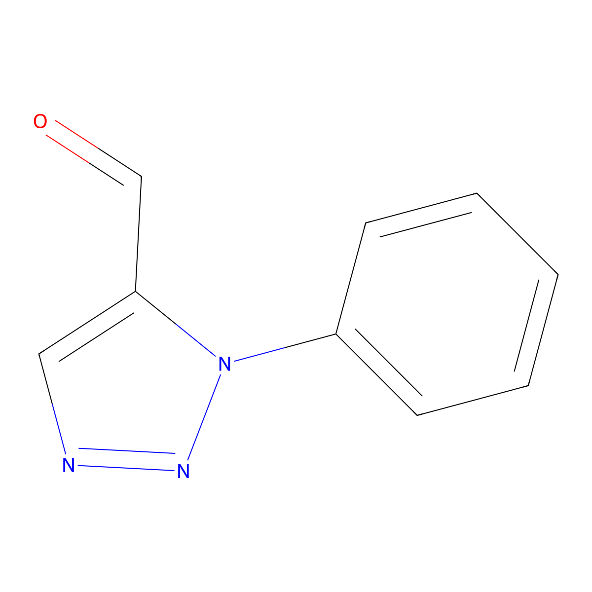 1-phenyl-1H-1,2,3-triazole-5-carbaldehyde molecular structure, CAS 59401-82-0