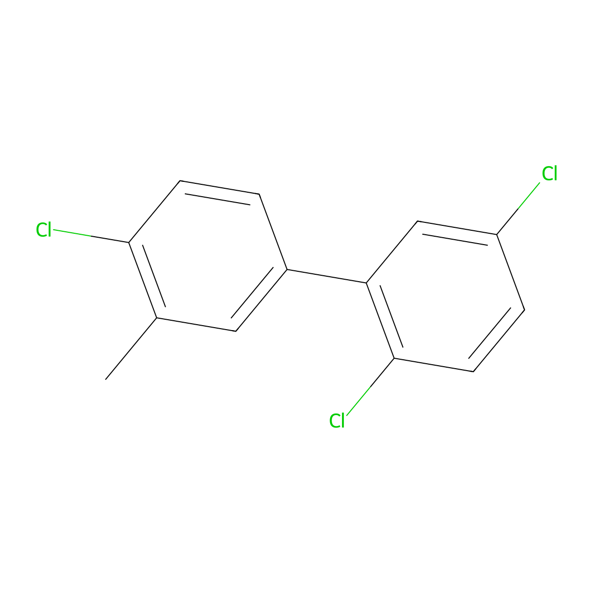 2,4',5-Trichloro-3'-methyl-1,1'-biphenyl molecular structure, CAS 59403-62-2