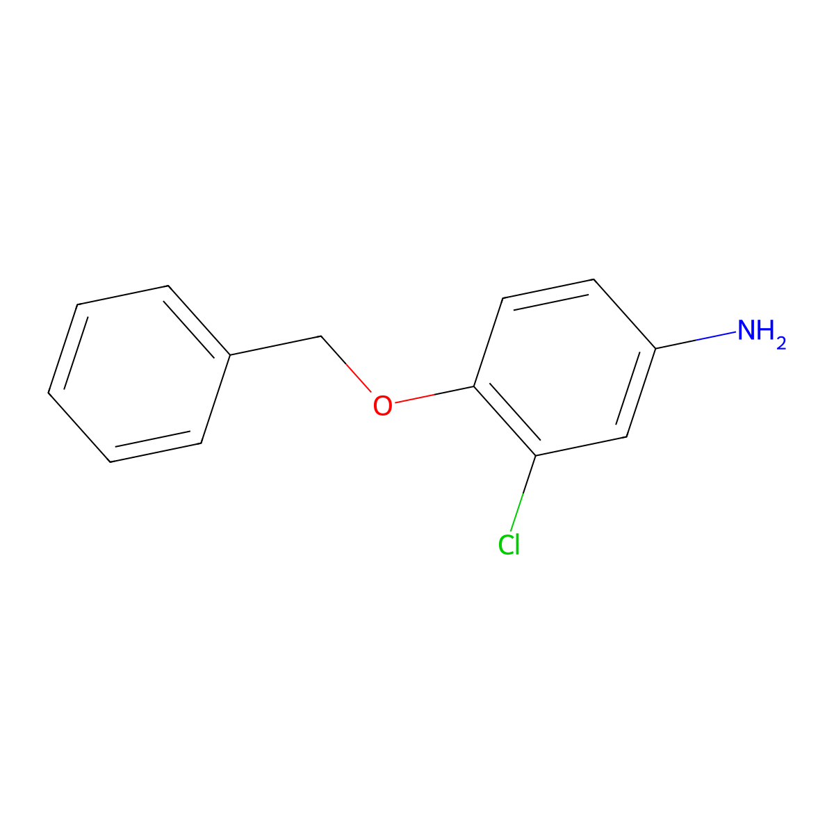 4-Benzyloxy-3-chloroaniline molecular structure, CAS 59404-86-3