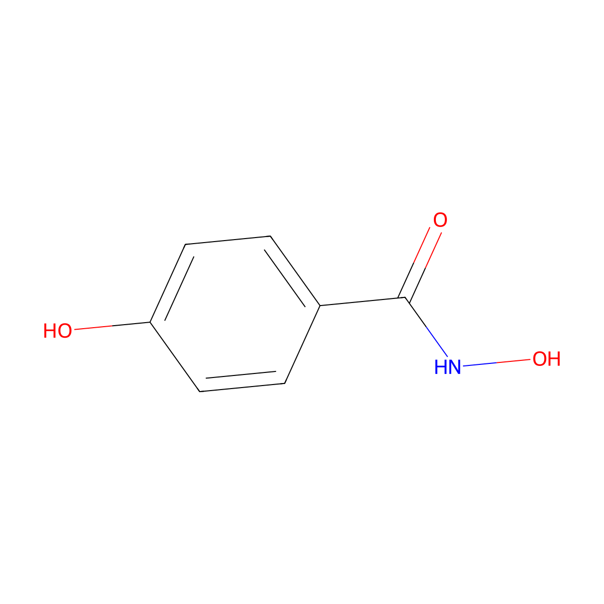 P-Hydroxybenzohydroxamic acid molecular structure, CAS 5941-13-9