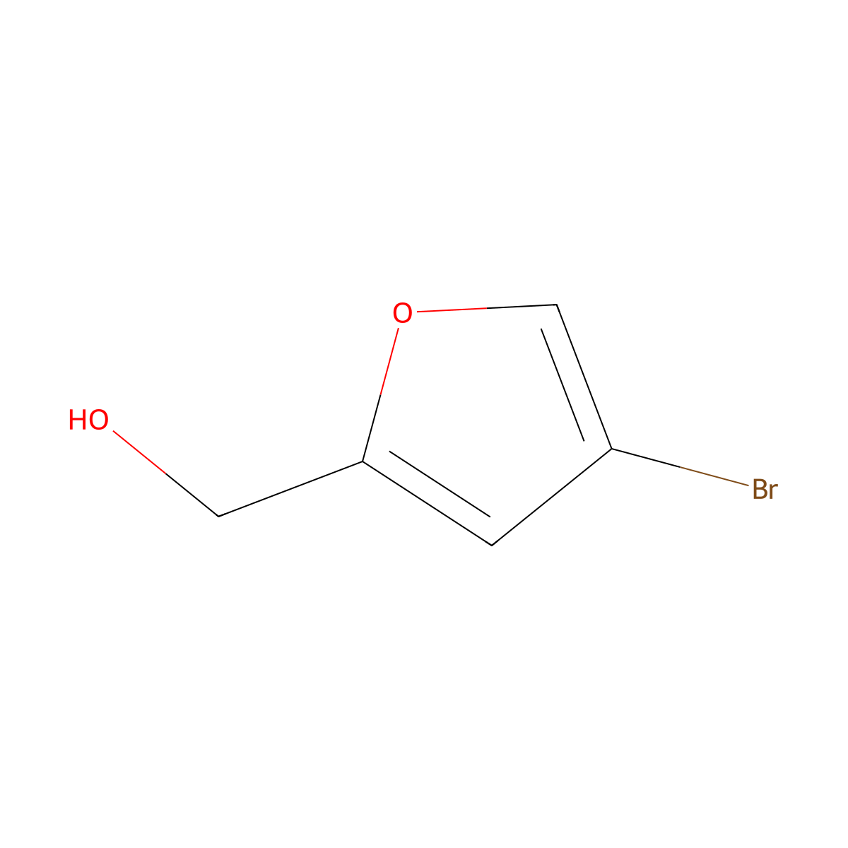 (4-Bromofuran-2-yl)methanol molecular structure, CAS 59413-71-7