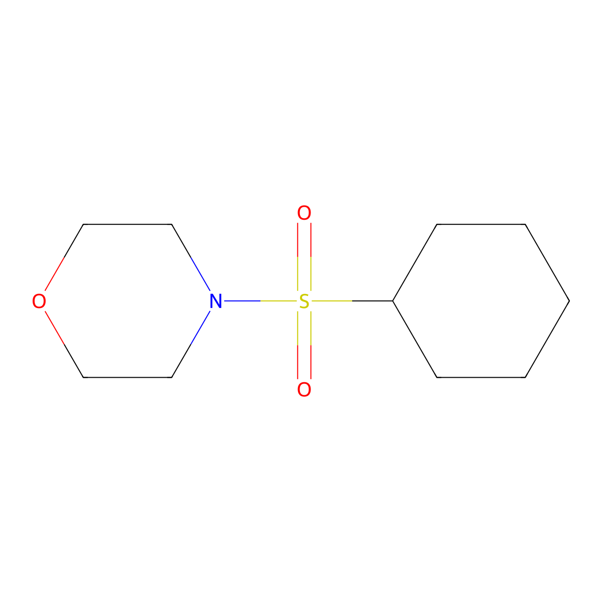 4-Cyclohexylsulfonylmorpholine molecular structure, CAS 59416-24-9