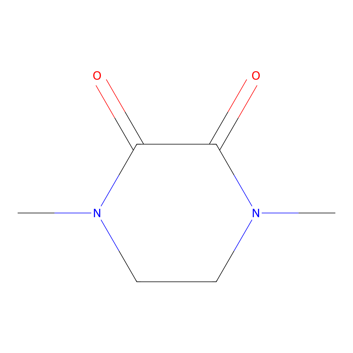 1,4-Dimethylpiperazine-2,3-dione molecular structure, CAS 59417-06-0