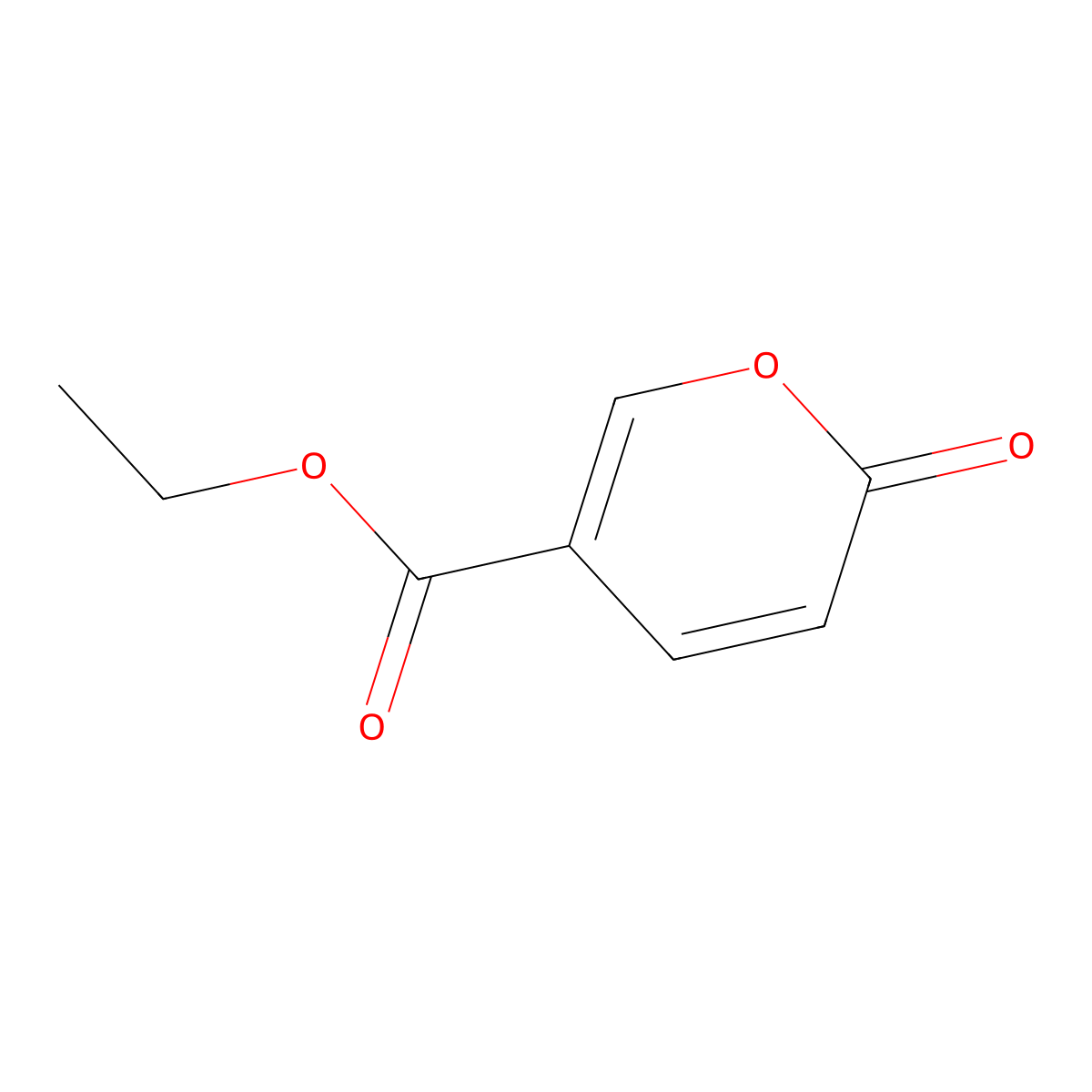 Ethyl coumalate molecular structure, CAS 5942-96-1