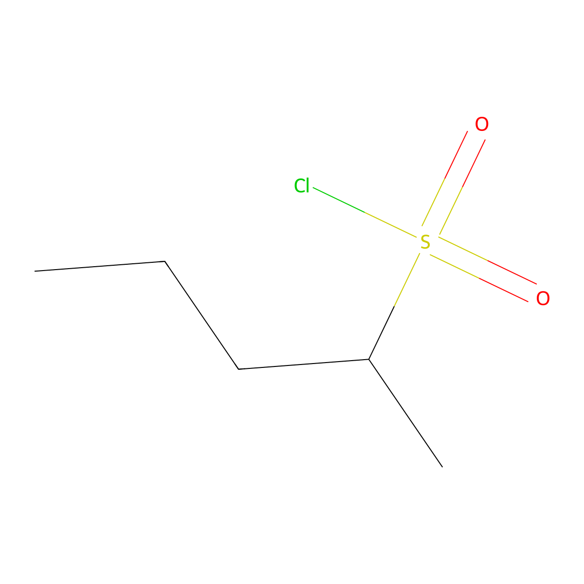 Pentane-2-sulfonyl chloride molecular structure, CAS 59427-30-4