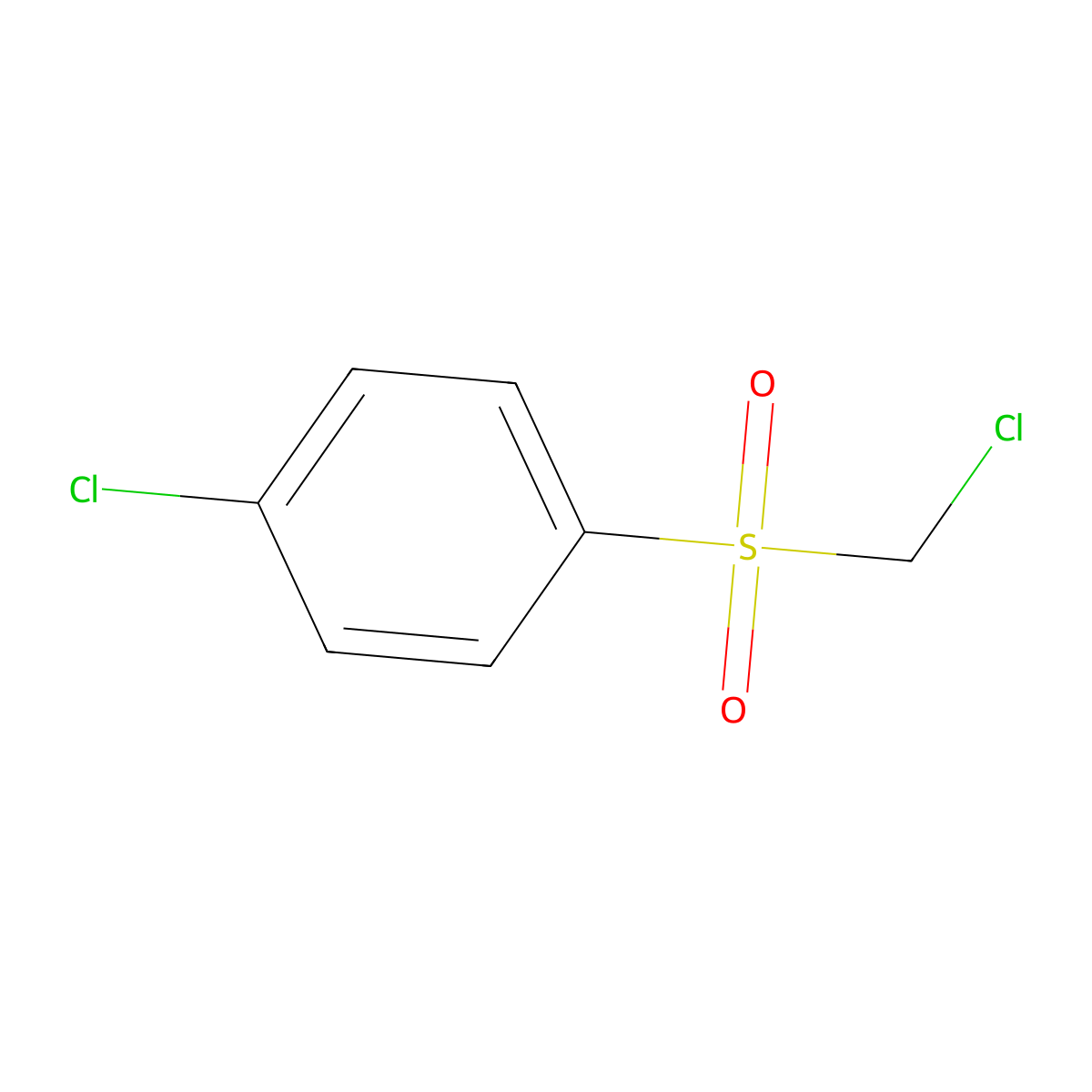 p-Chlorophenyl chloromethyl sulfone molecular structure, CAS 5943-04-4