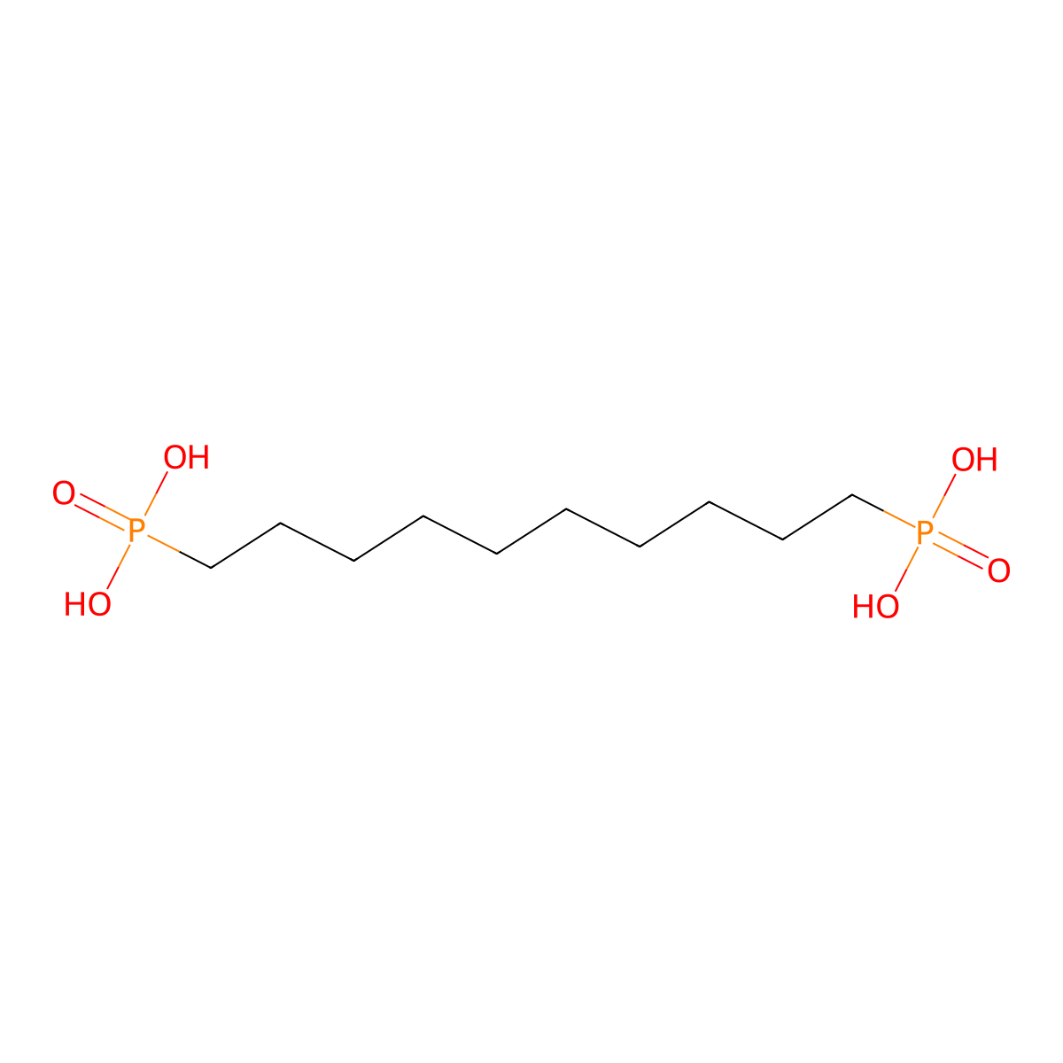 1,10-Decyldiphosphonic acid molecular structure, CAS 5943-21-5
