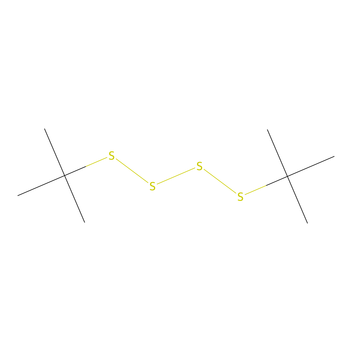 Di-tert-butyl tetrasulphide molecular structure, CAS 5943-35-1