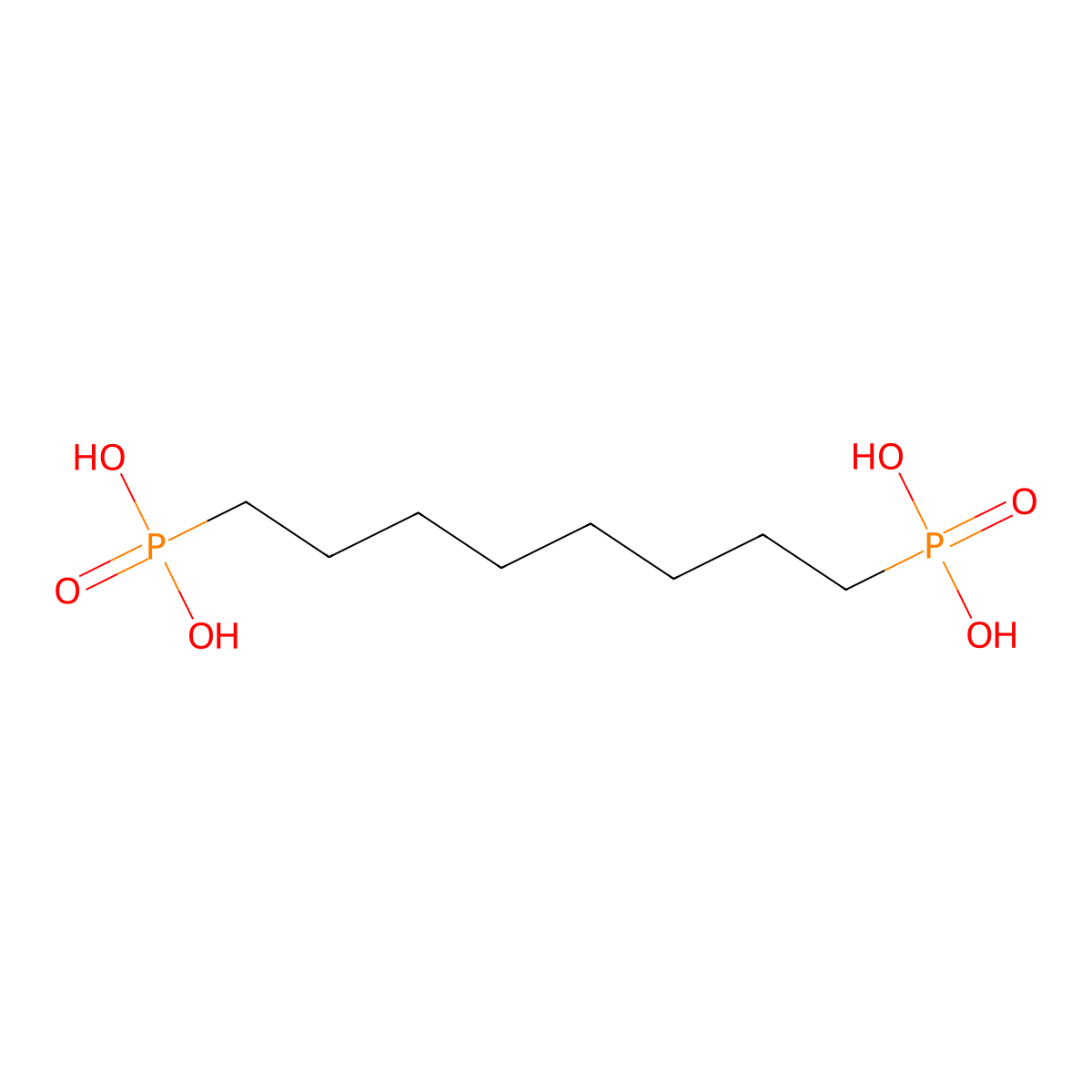 1,8-Octanediphosphonic acid molecular structure, CAS 5943-66-8