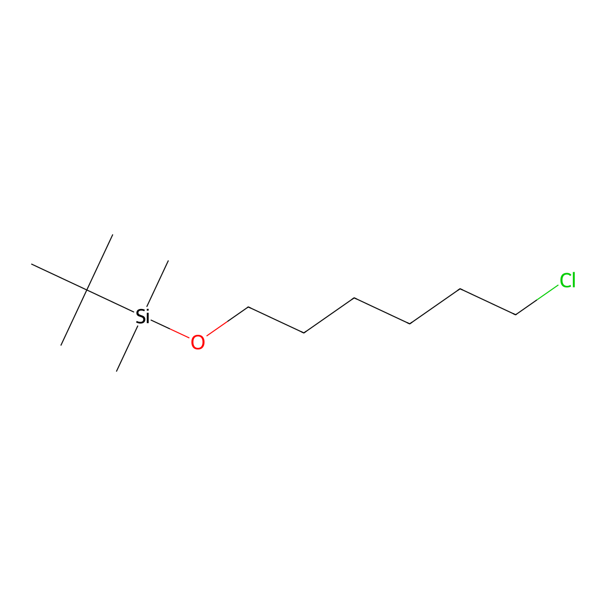 [(6-Chlorohexyl)oxy](1,1-dimethylethyl)dimethylsilane molecular structure, CAS 59431-24-2