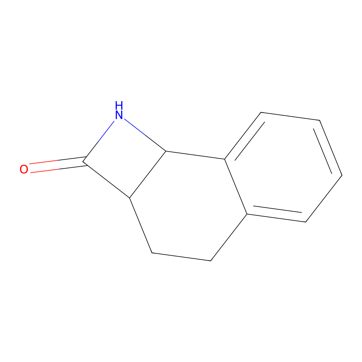 1H,2H,2AH,3H,4H,8BH-Naphtho[1,2-B]azet-2-one molecular structure, CAS 59433-90-8