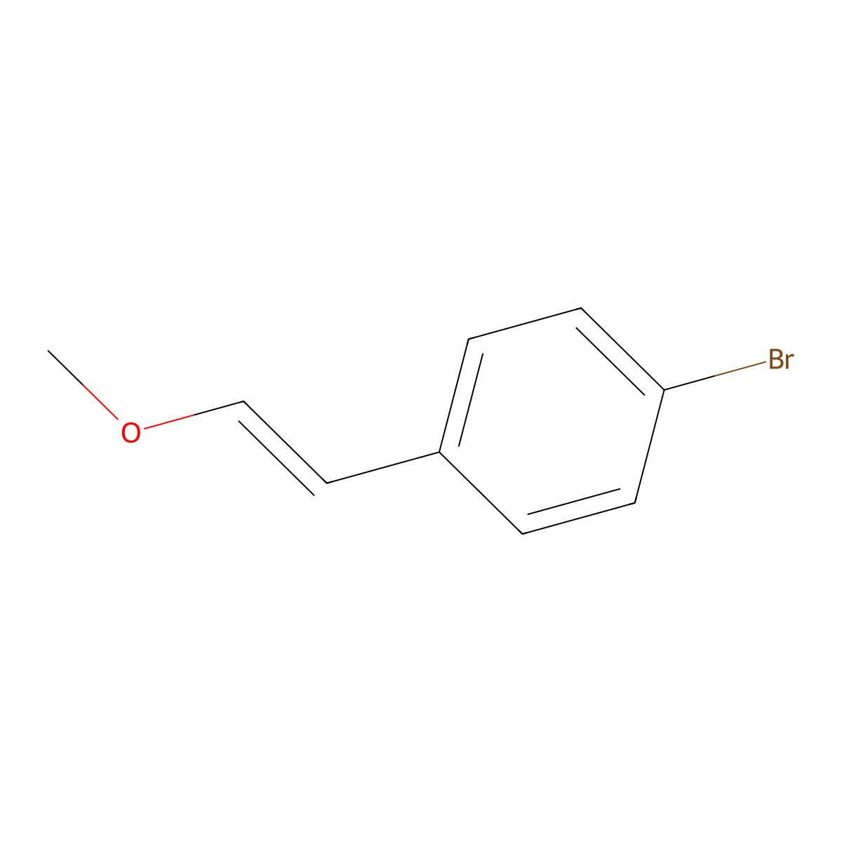 1-Bromo-4-(2-methoxy-vinyl)-benzene molecular structure, CAS 59436-09-8