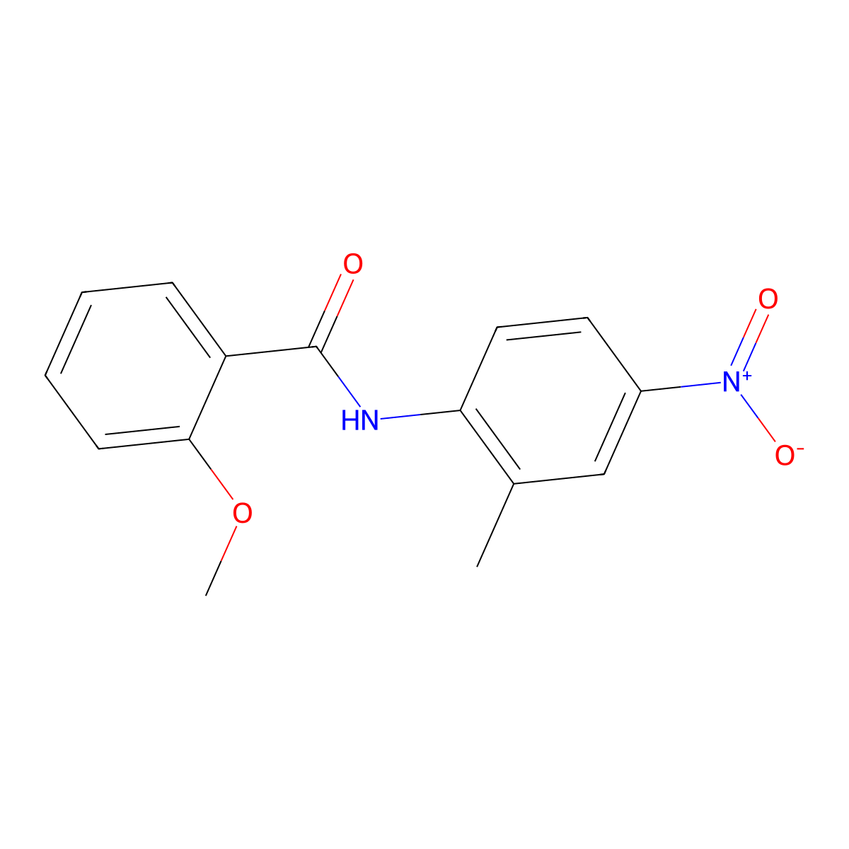 2-methoxy-N-(2-methyl-4-nitrophenyl)benzamide molecular structure, CAS 5944-67-2