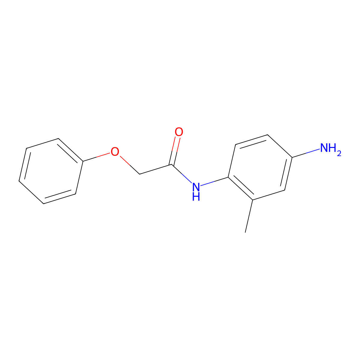 N-(4-amino-2-methylphenyl)-2-phenoxyacetamide molecular structure, CAS 59442-12-5