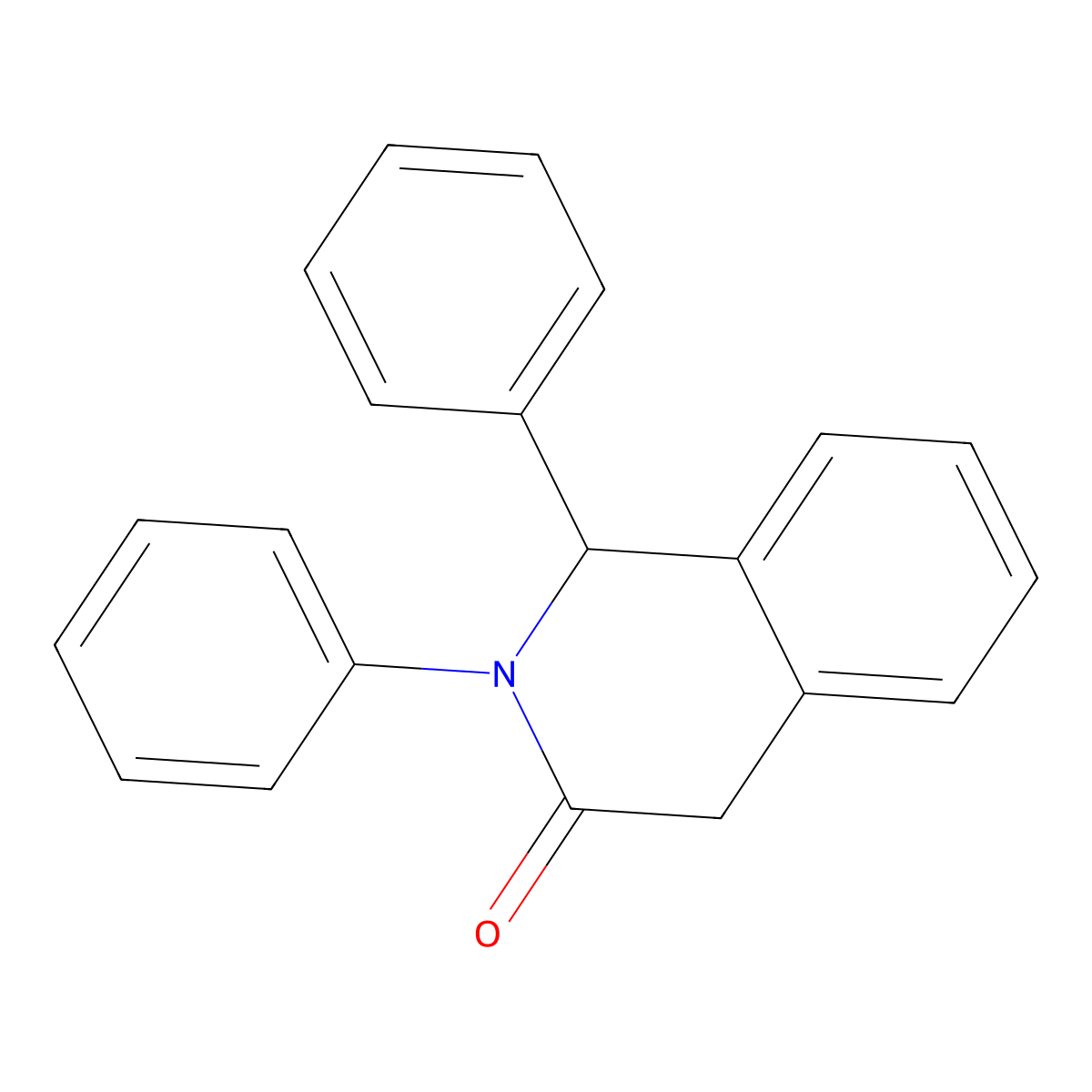3(2H)-Isoquinolinone, 1,4-dihydro-1,2-diphenyl- molecular structure, CAS 59443-66-2