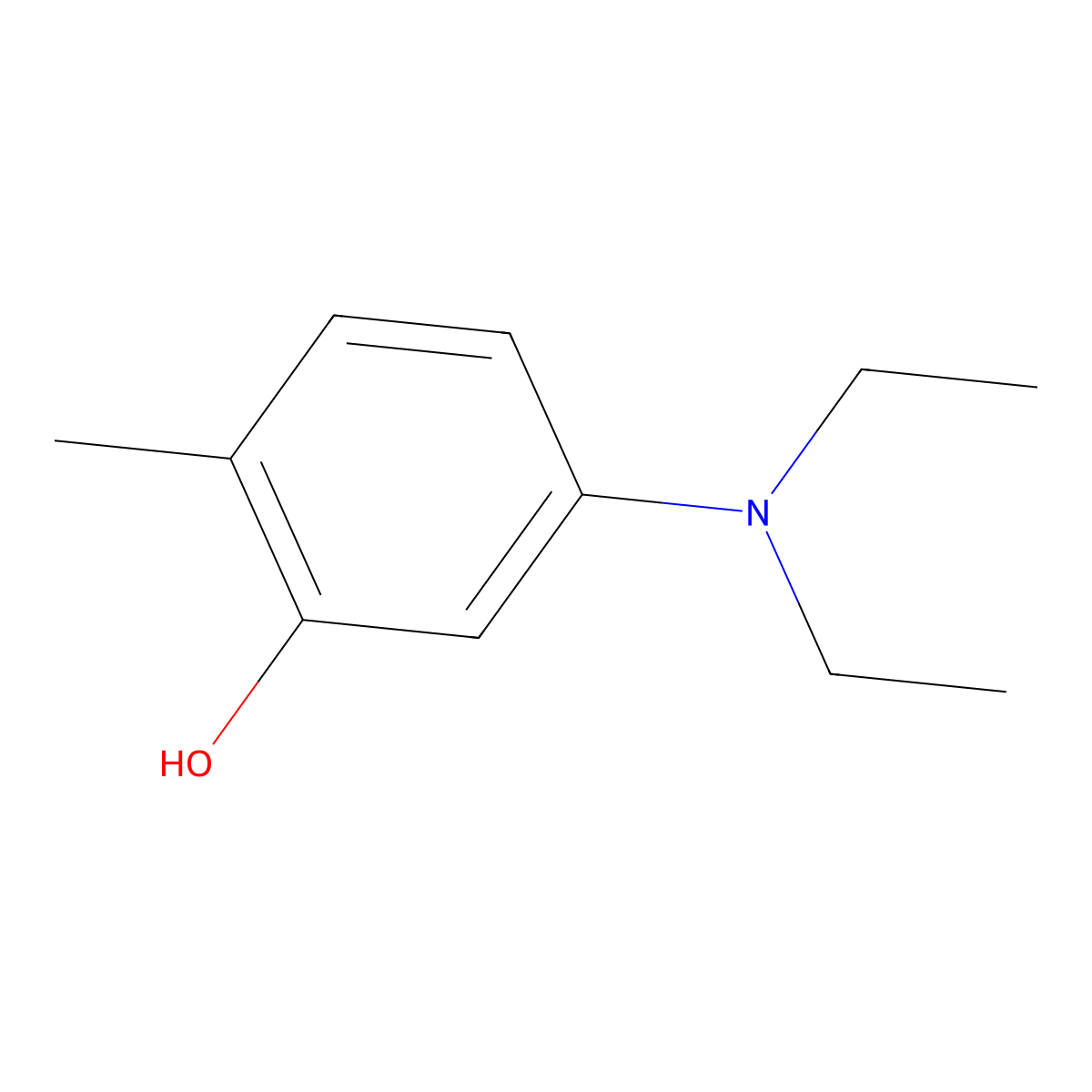 5-(Diethylamino)-2-methylphenol molecular structure, CAS 59443-97-9