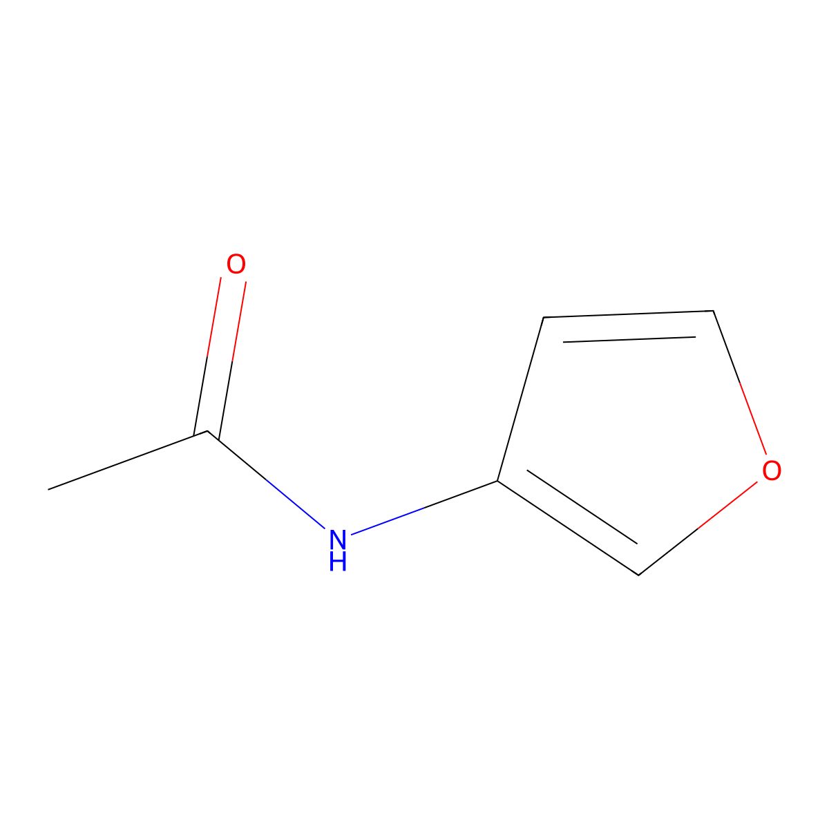 3-Acetamidofuran molecular structure, CAS 59445-85-1