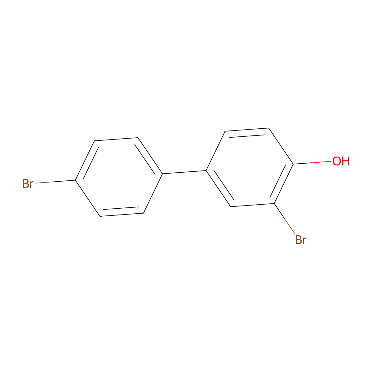 2-Bromo-4-(4-bromophenyl)phenol molecular structure, CAS 59452-49-2