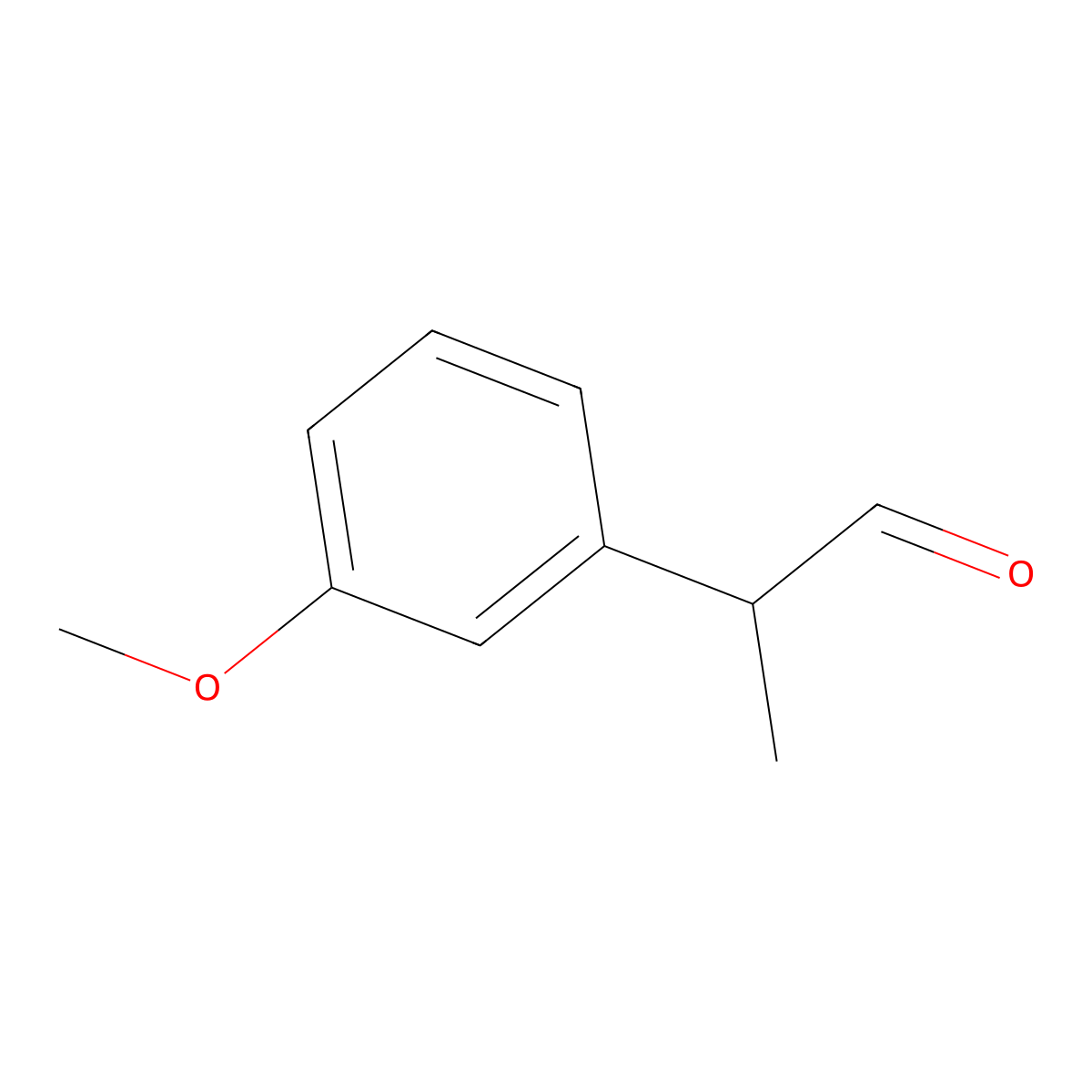 2-(3-Methoxyphenyl)propanal molecular structure, CAS 59452-86-7