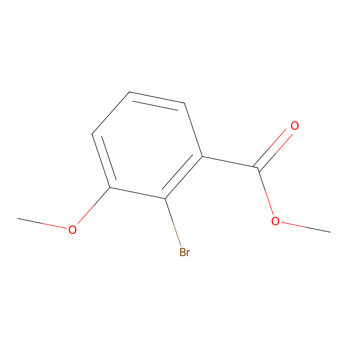 Methyl 2-bromo-3-methoxybenzoate molecular structure, CAS 59453-47-3