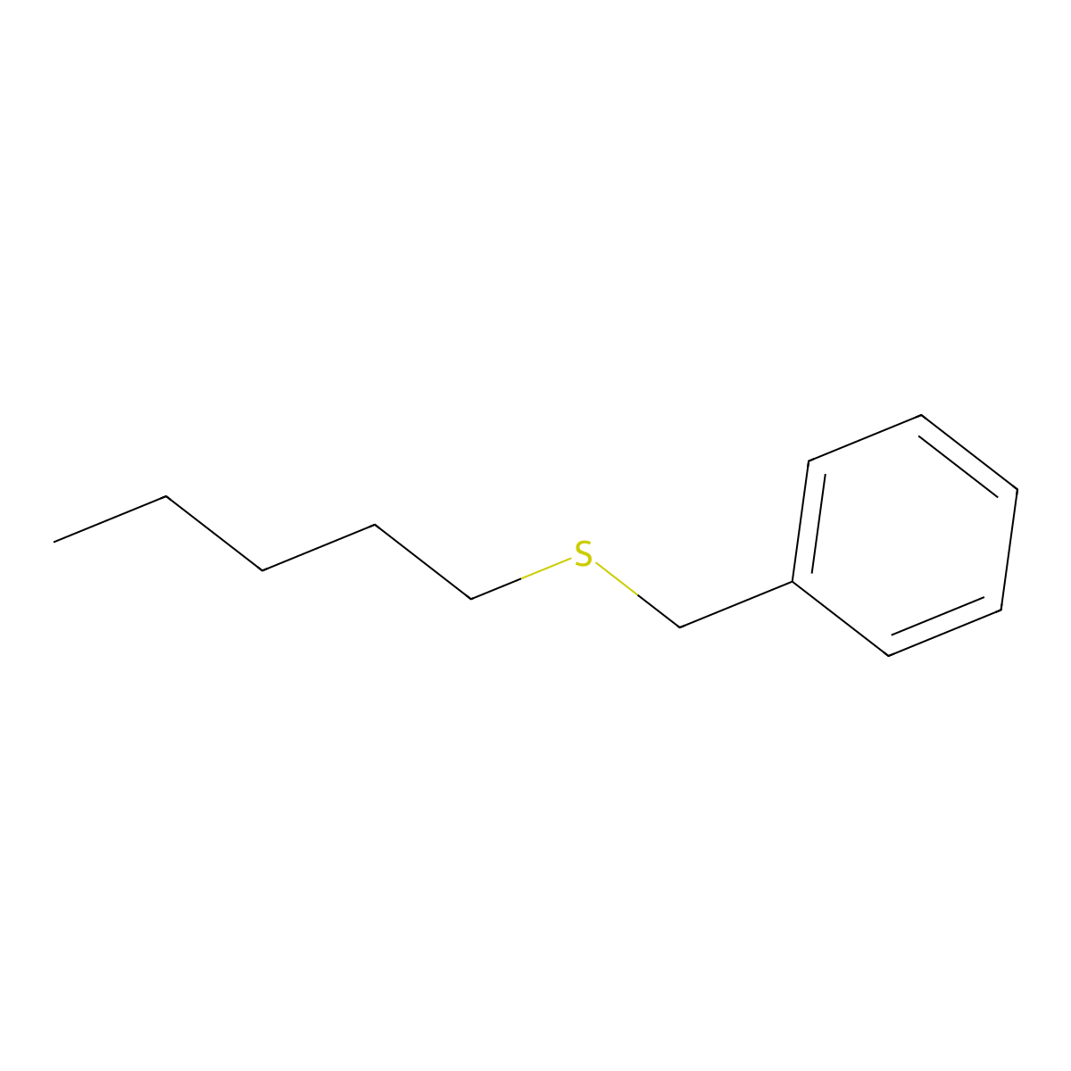 1-(Benzylthio)pentane molecular structure, CAS 59456-33-6