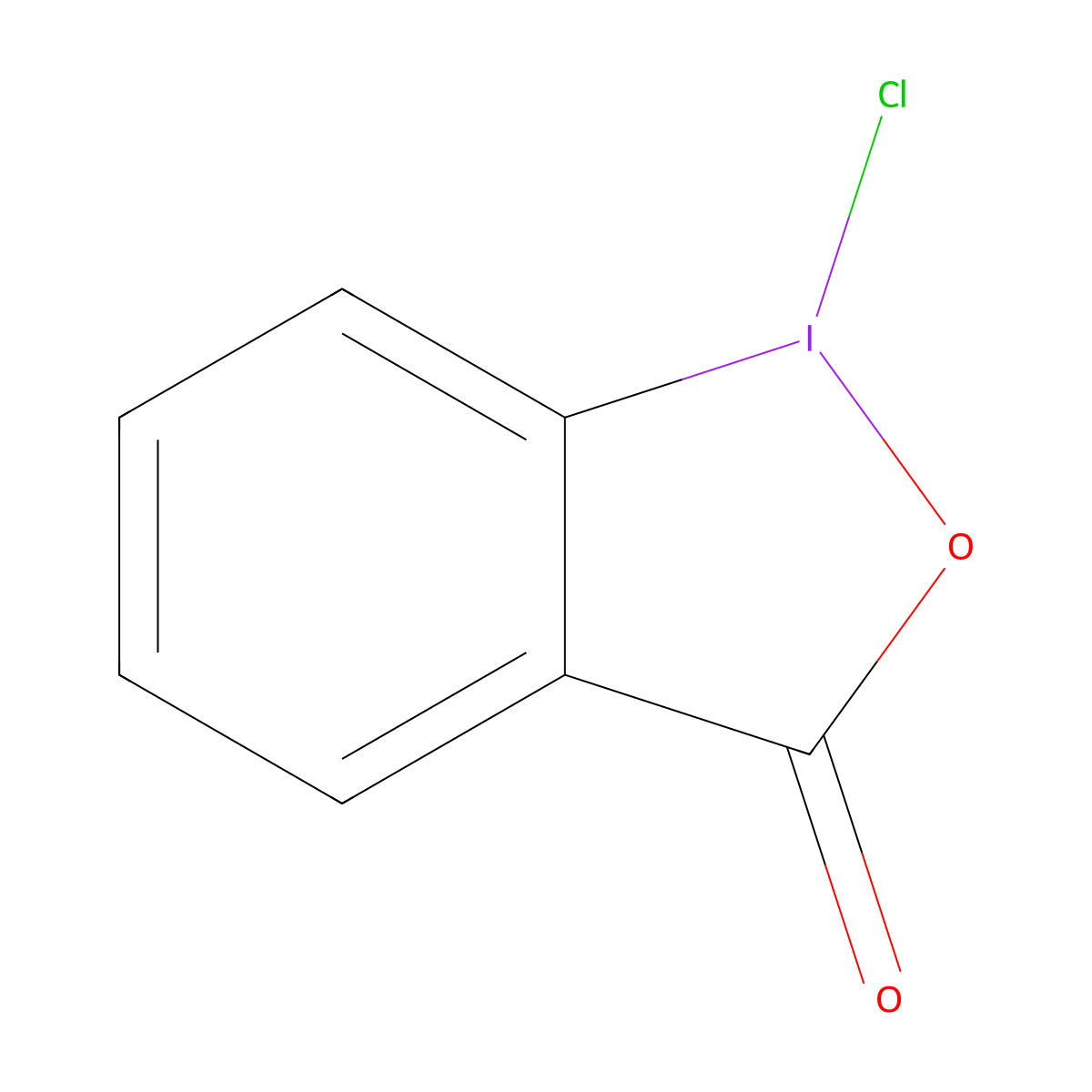 1-chloro-1,2-benziodoxol-3(1H)-one molecular structure, CAS 59457-26-0