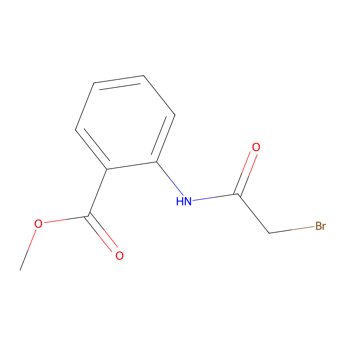 Methyl 2-(2-bromoacetamido)benzoate molecular structure, CAS 5946-43-0