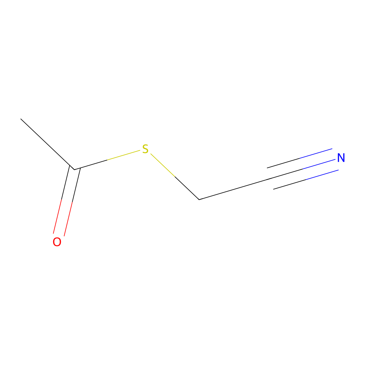 Cyanomethyl ethanethioate molecular structure, CAS 59463-56-8