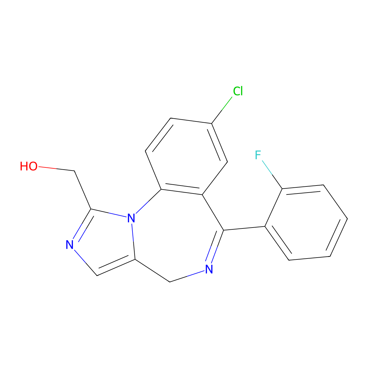 1'-Hydroxymidazolam molecular structure, CAS 59468-90-5
