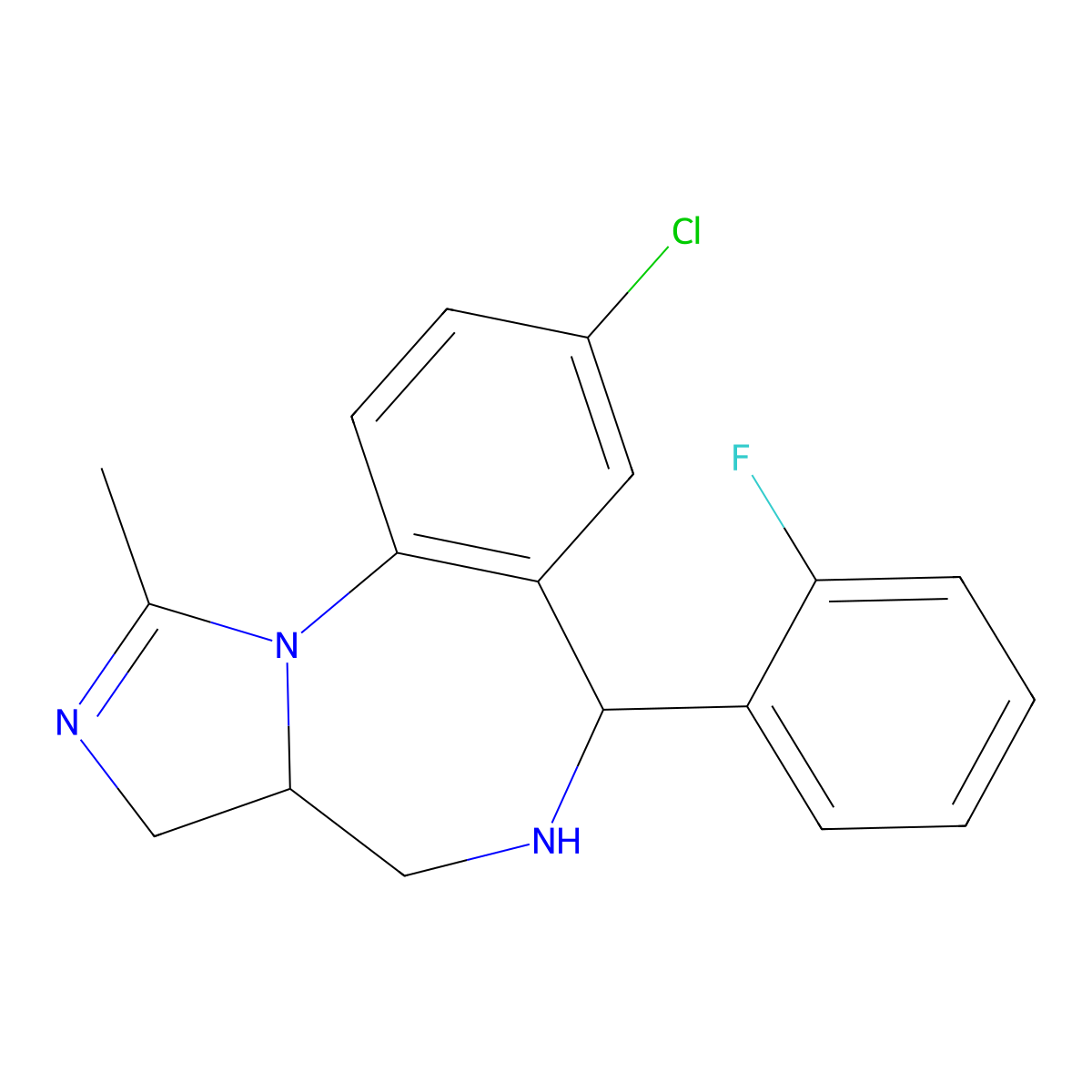 3a,4,5,6-Tetrahydro Midazolam molecular structure, CAS 59469-08-8