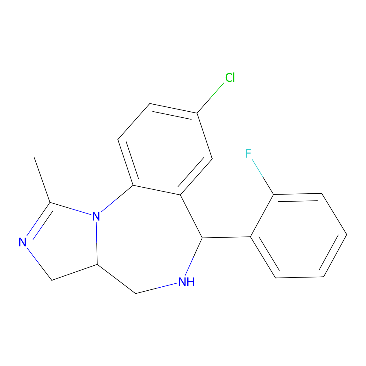 3a,4,5,6-Tetrahydro Midazolam molecular structure, CAS 59469-08-8