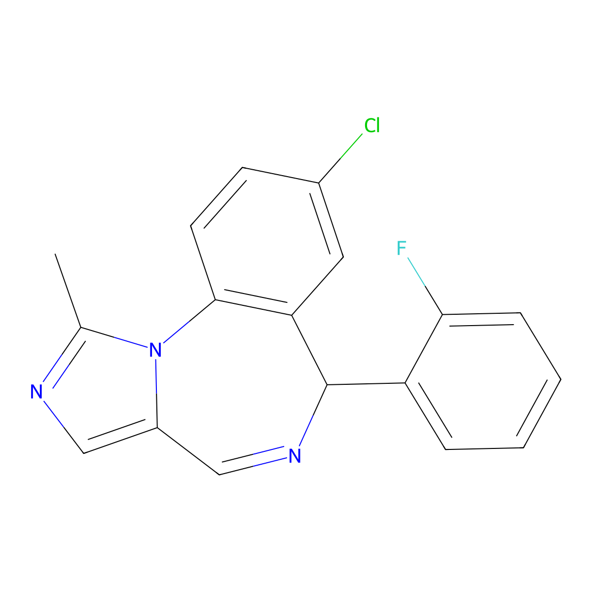 Midazolam 6H- molecular structure, CAS 59469-74-8