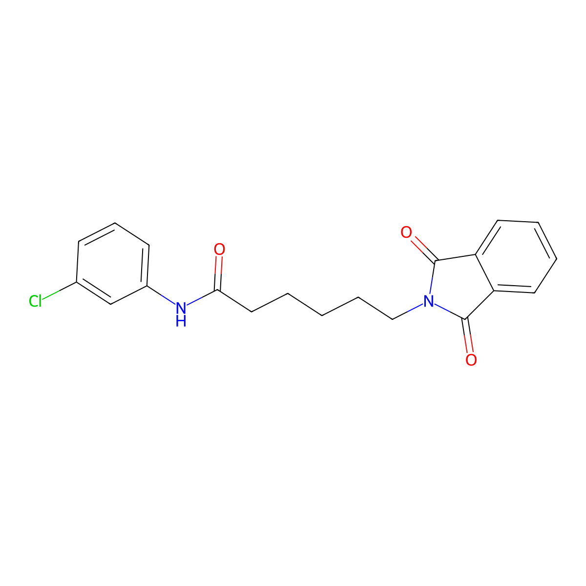 N-(3-Chlorophenyl)-6-(1,3-dioxo-1,3-dihydro-2H-isoindol-2-yl)hexanamide molecular structure, CAS 59472-08-1