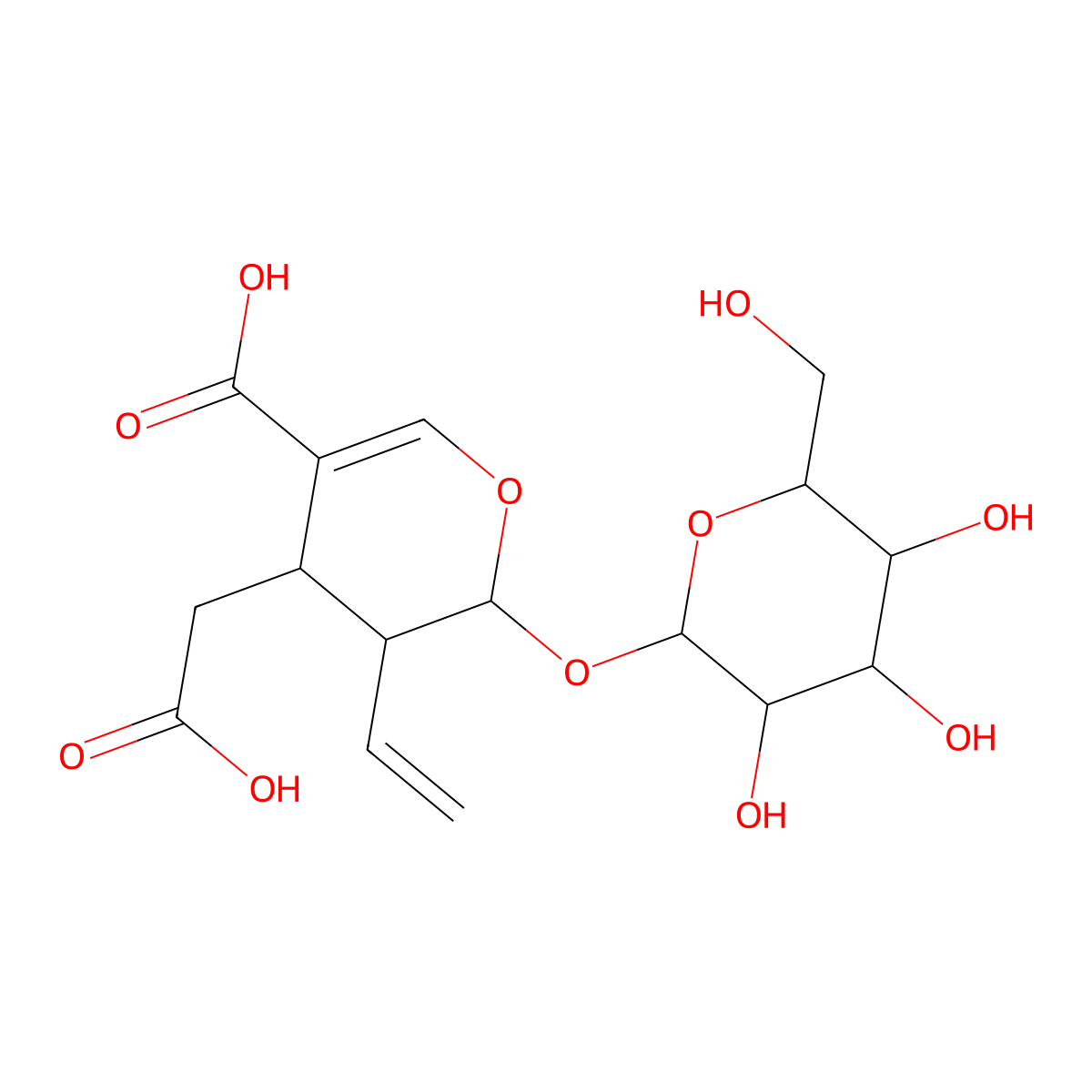 Secologanoside molecular structure, CAS 59472-23-0