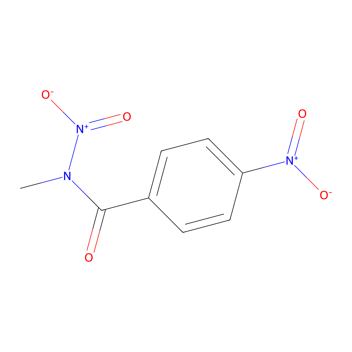 Benzamide, N-methyl-N,4-dinitro- molecular structure, CAS 59476-41-4
