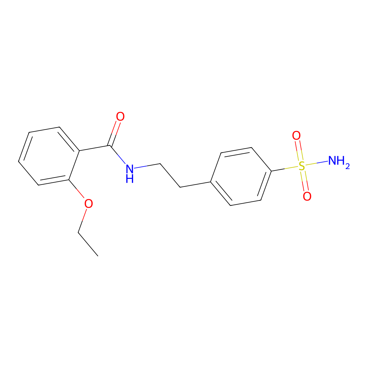 2-ethoxy-N-[2-(4-sulfamoylphenyl)ethyl]benzamide molecular structure, CAS 59477-47-3