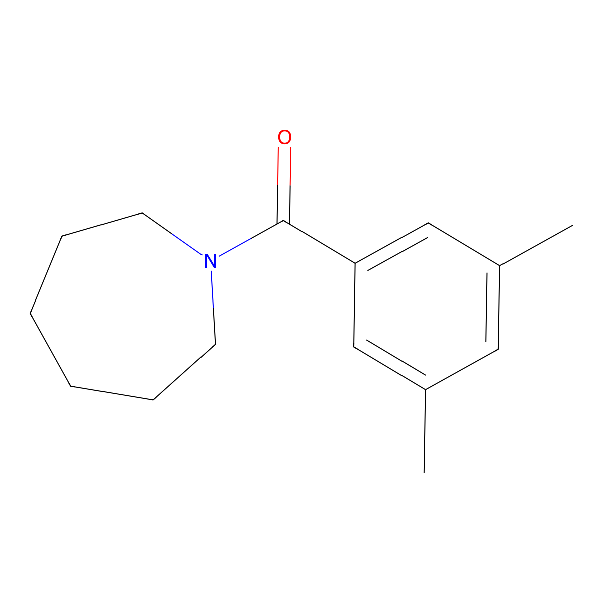 1-(3,5-Dimethylbenzoyl)azepane molecular structure, CAS 59480-74-9