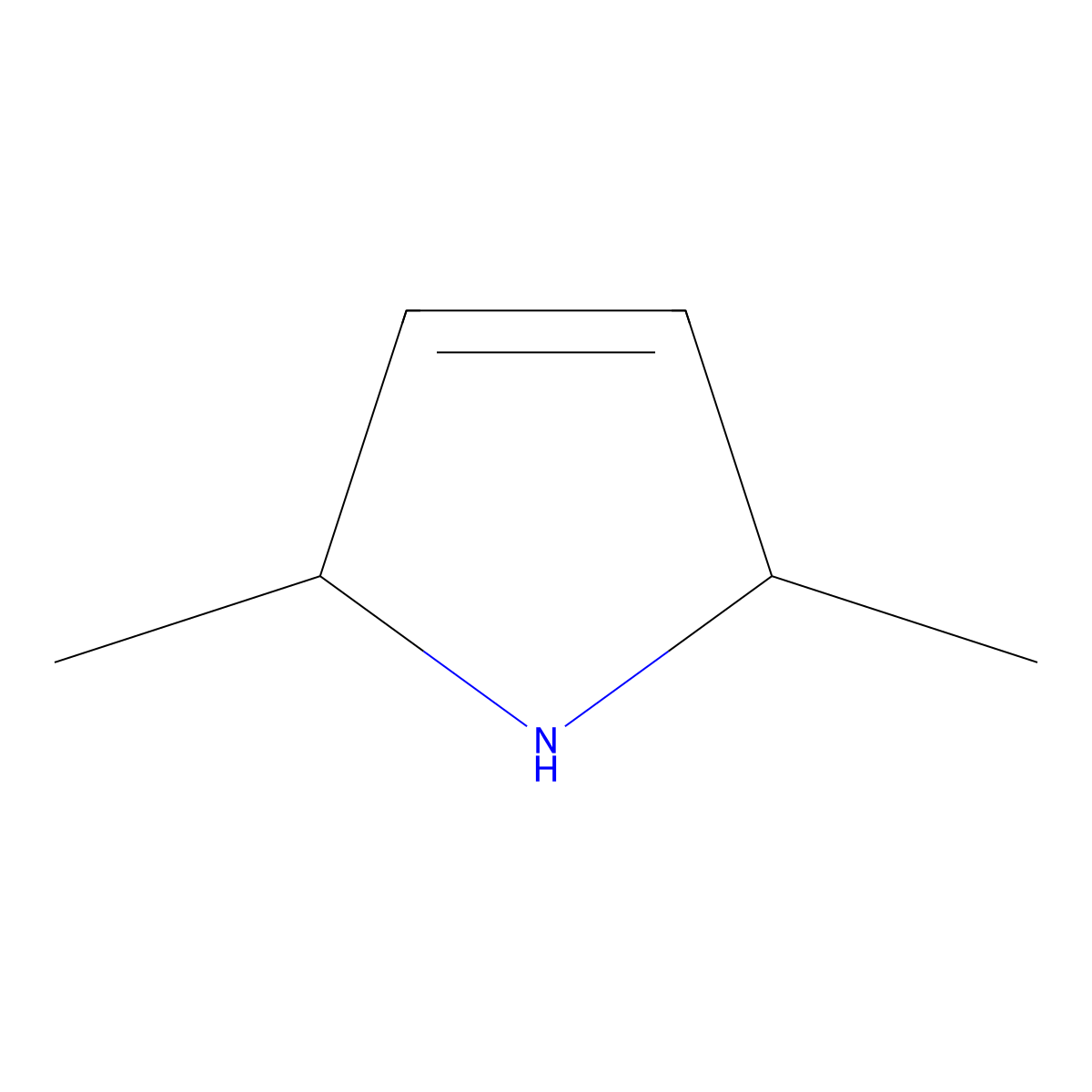 2,5-Dimethyl-3-pyrroline molecular structure, CAS 59480-92-1