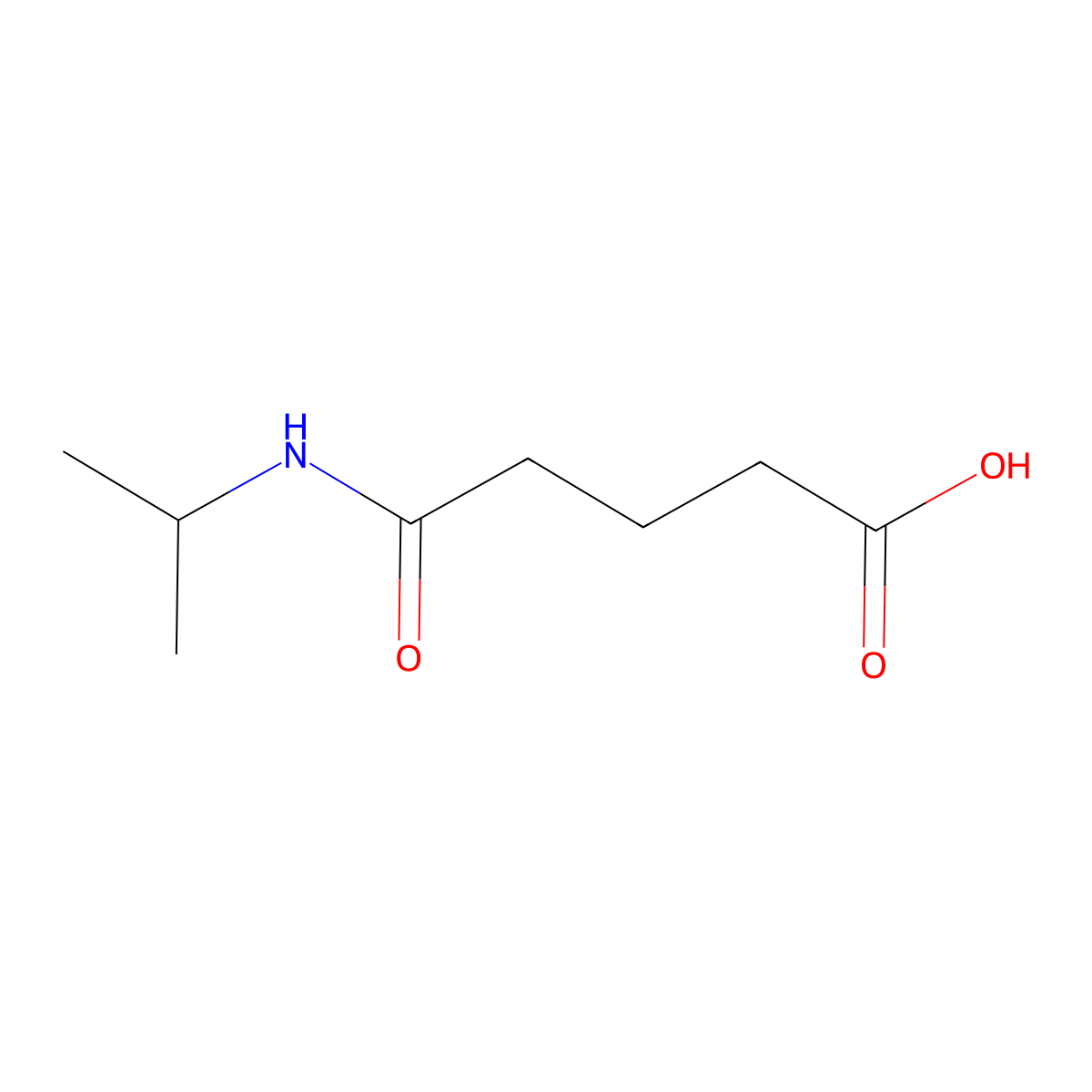 4-((Propan-2-yl)carbamoyl)butanoic acid molecular structure, CAS 59481-43-5