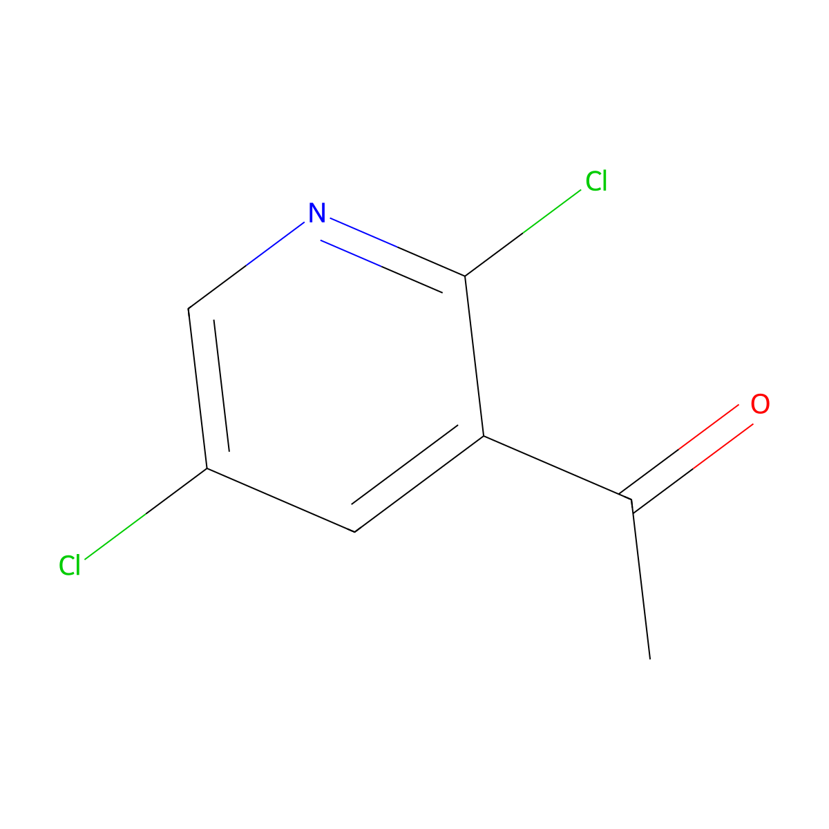 1-(2,5-Dichloropyridin-3-yl)ethanone molecular structure, CAS 594815-00-6