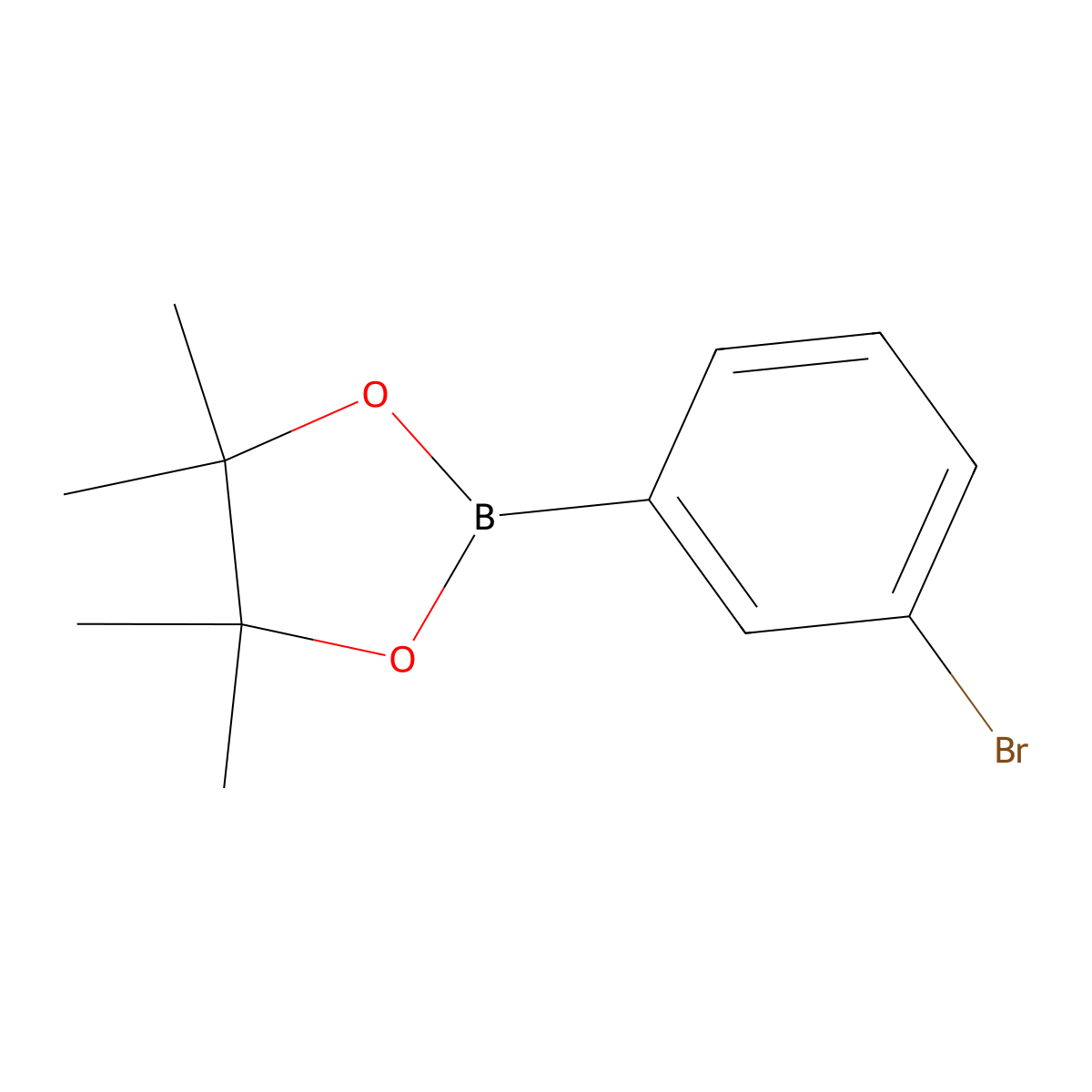 2-(3-Bromophenyl)-4,4,5,5-tetramethyl-1,3,2-dioxaborolane molecular structure, CAS 594823-67-3