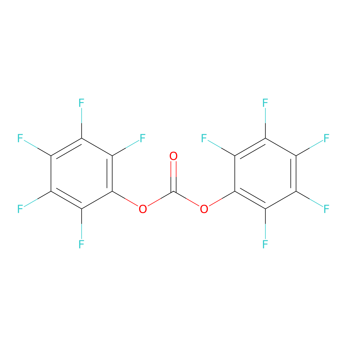 Dipentafluorophenylcarbonate molecular structure, CAS 59483-84-0