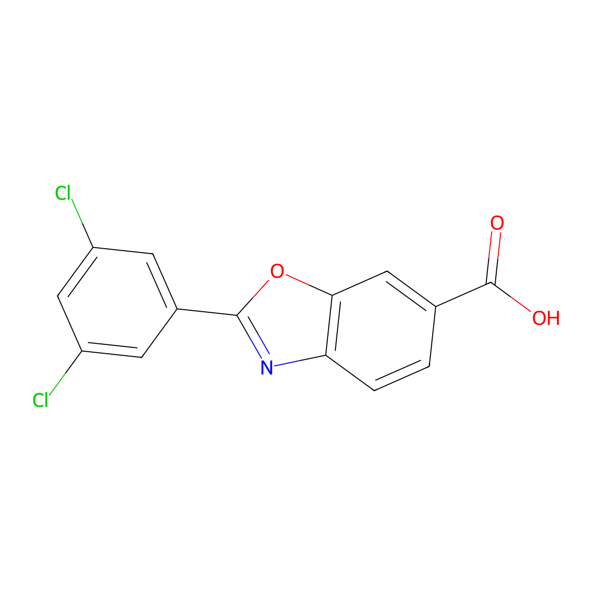 Tafamidis molecular structure, CAS 594839-88-0